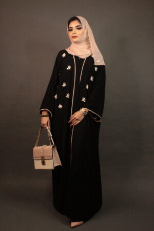 Blush Petals Abaya