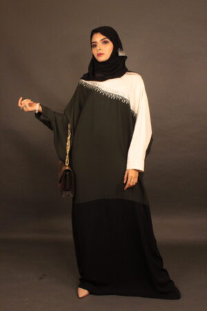 Olive Hanayen Swarovski Abaya