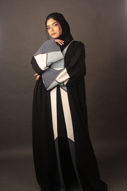 Aurora Grey Abaya