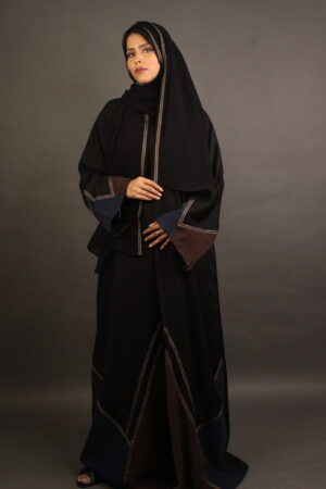 Navy Edge Abaya