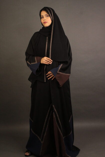 Navy Edge Abaya