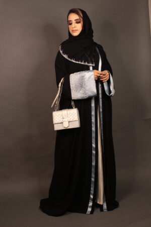 Shaded Blue Sleeves Abaya