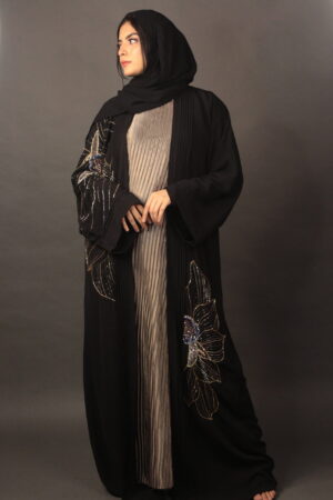 Raven Petal Abaya
