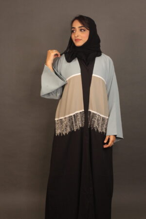 Azure/Lilac Taupe Abaya