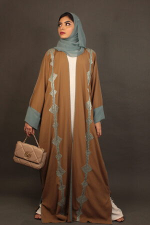 Sandstone Teal Abaya
