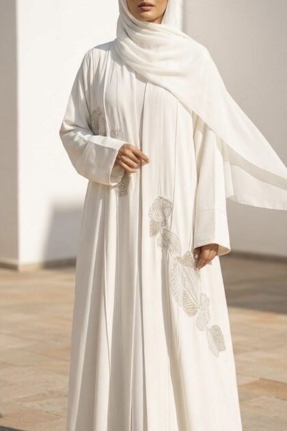Ivory Noor Abaya