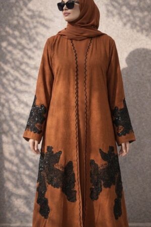 Rust Ember Abaya