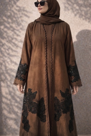 Brown Ember Abaya