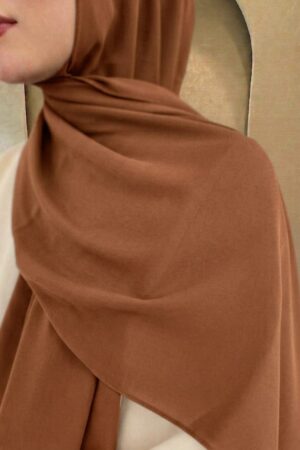 Rust Korean Chiffon Hijab