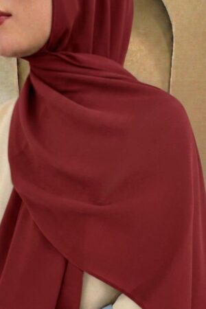 Maroon Korean Chiffon Hijab