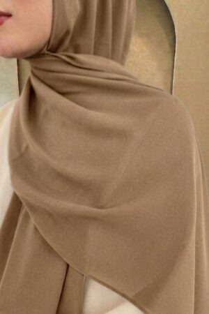Light Brown Korean Chiffon Hijab